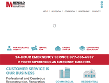 Tablet Screenshot of menoldinc.com